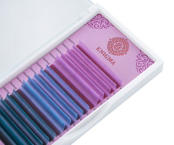 cvetnye resnicy enigma miks 010 c 8 12 mm quotpastel bluesquot 15 linij enigma
